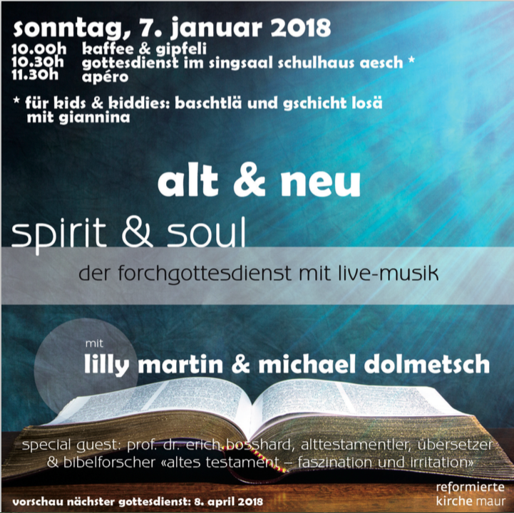 7. Januar spirit & soul - der forchgottesdienst